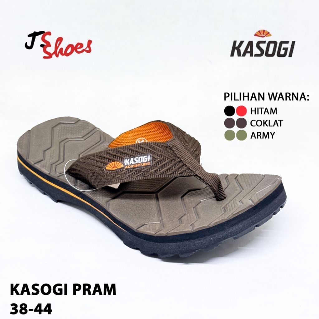 KASOGI PRAM - SANDAL JEPIT SPON PRIA DEWASA MERK KASOGI ORIGINAL