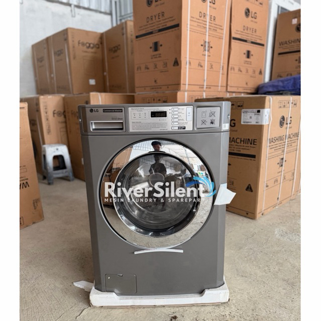 mesin cuci front loading LG giant max 13 kg | mesin laundry commercial