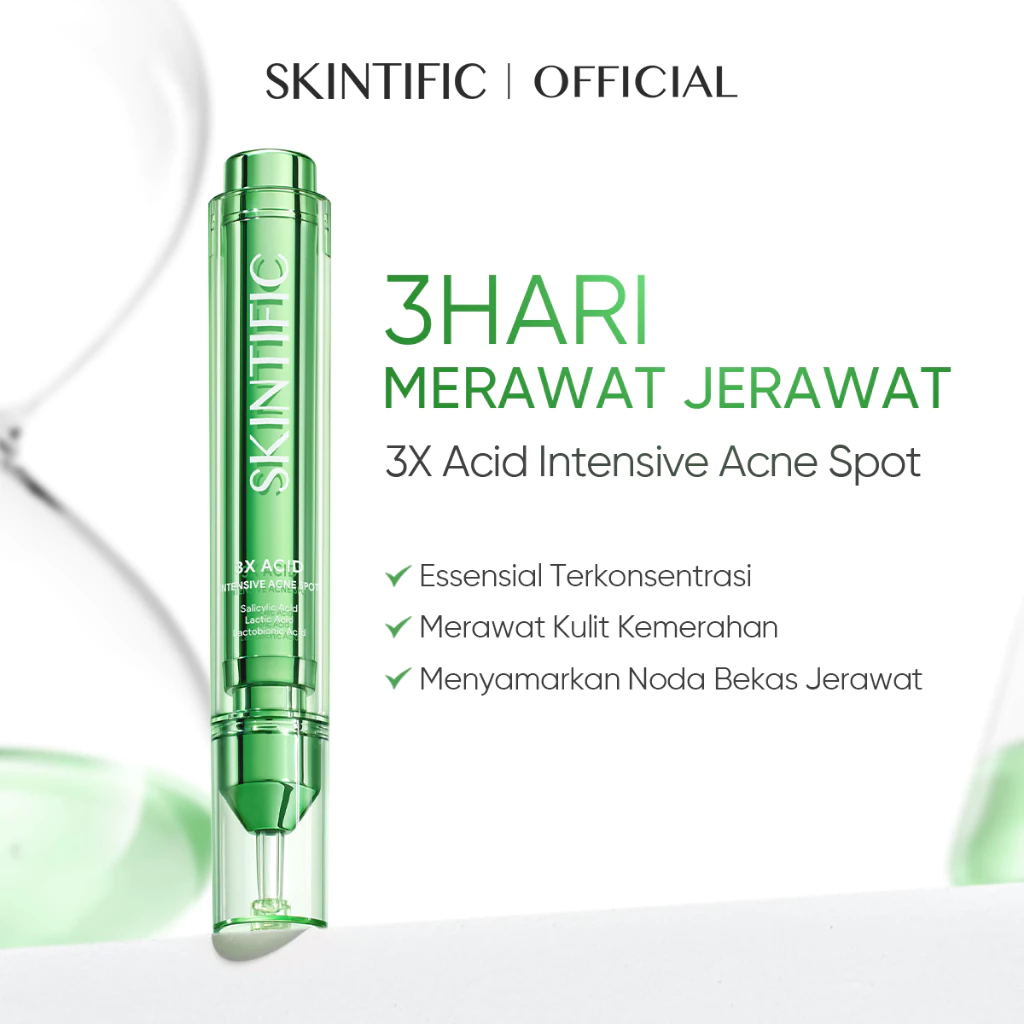 SKINTIFlC - 3X Acid Intensive Acne Spot Gel 11g | Acne Treatment Spot Gel Acne Spot Dark Spot Menyam