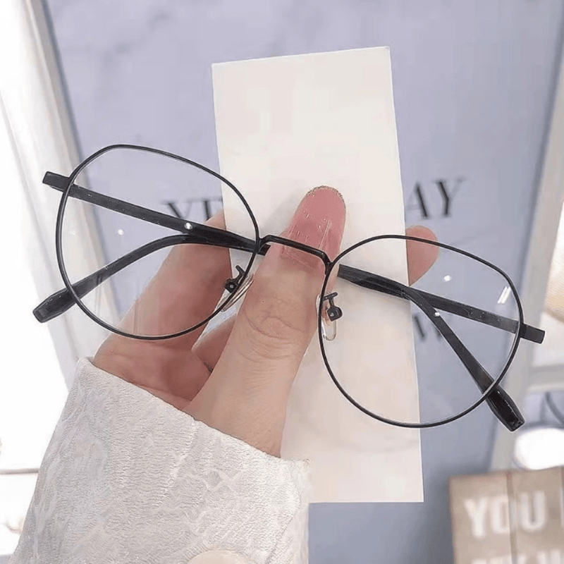 Kacamata Minus Fashion Muslim Korea Retro Anti Blue Light anti Radiasi Model Cat Eye Kacamata Baca M