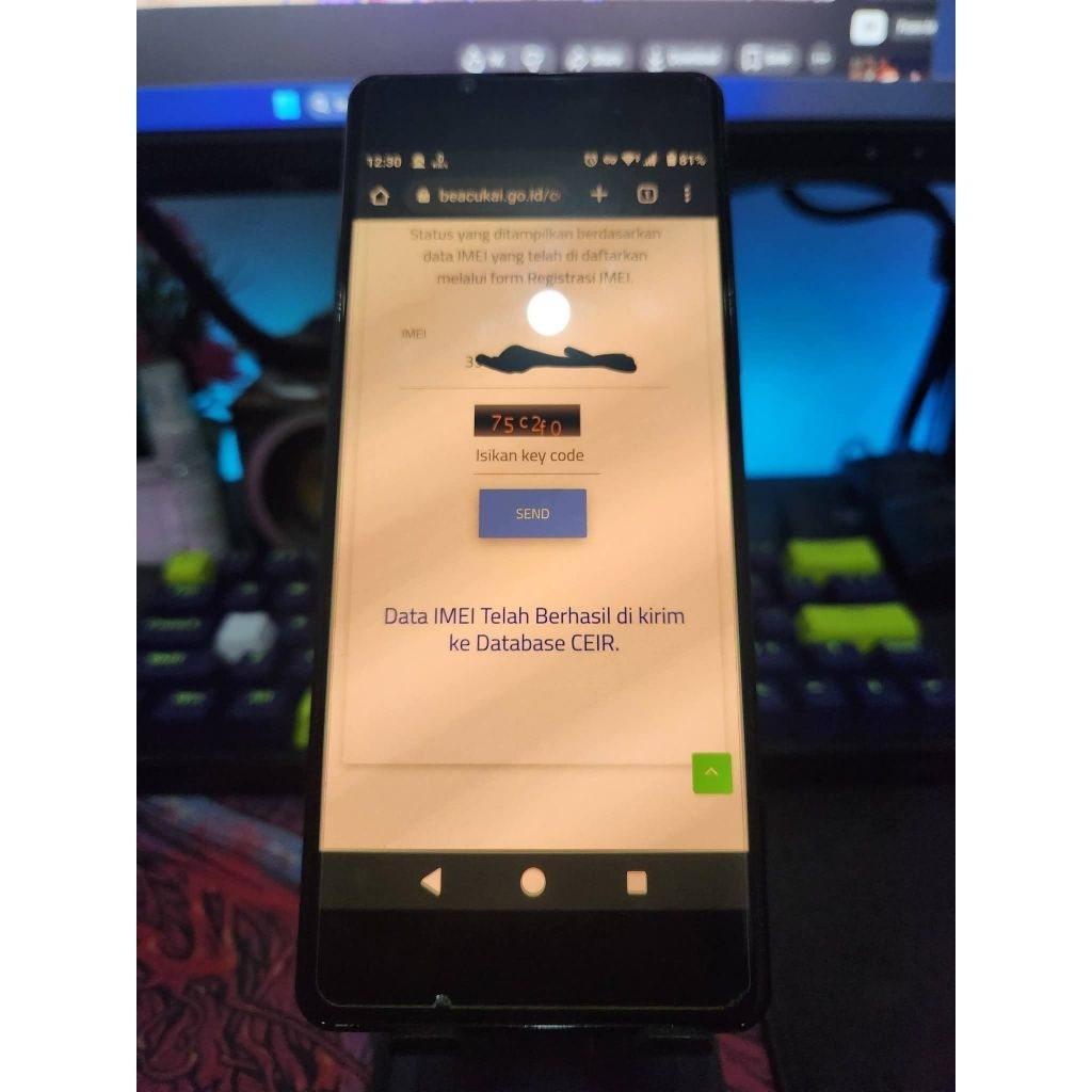 Sony Xperia 1 Mark II second Beacukai sinyal aman