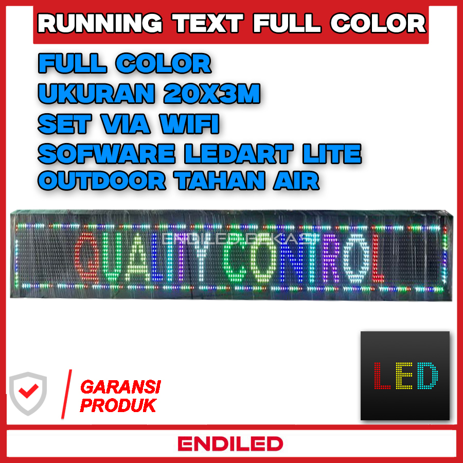 Led Running Text RGB Full color outdoor via wifi