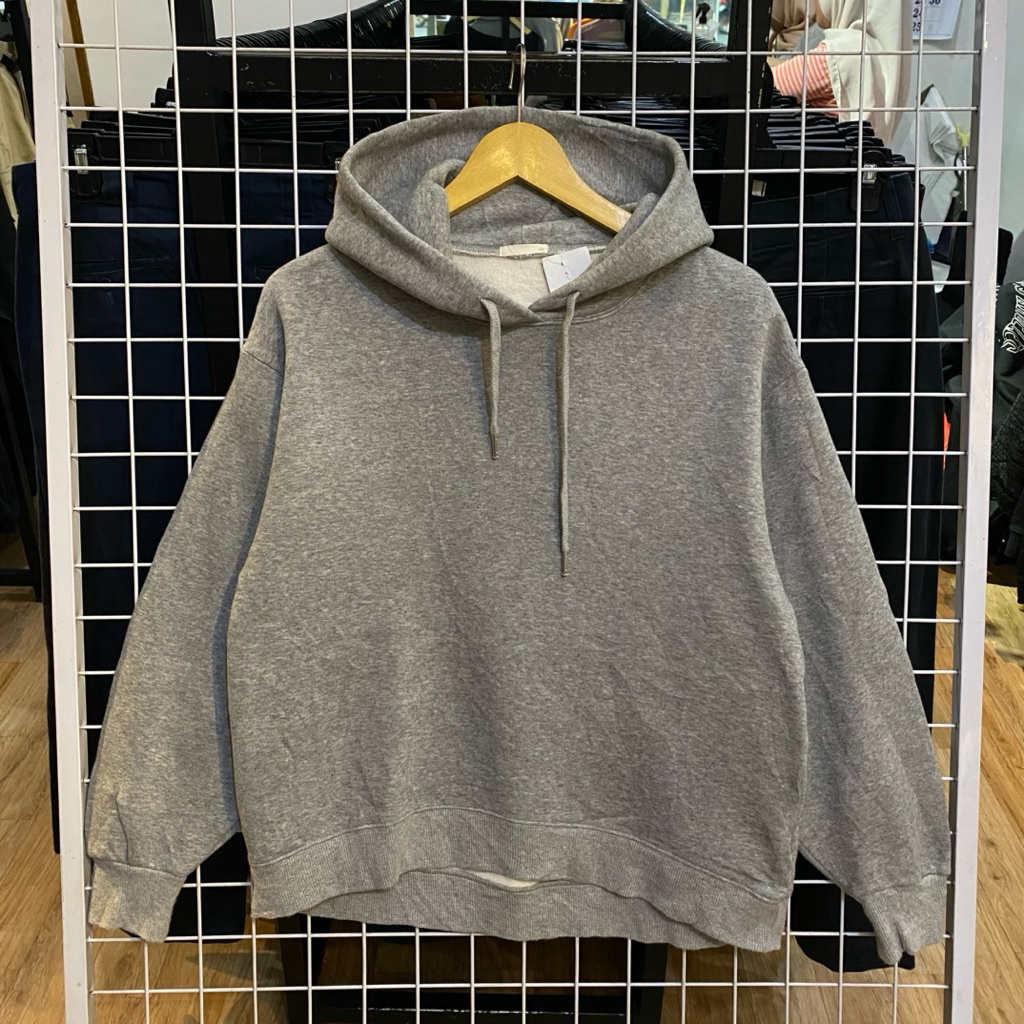 Gu Basic Grey Hoodie #Hd2187