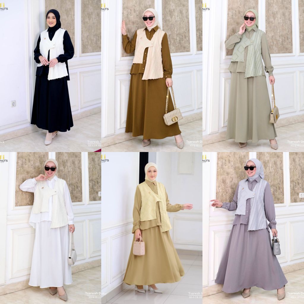 tsarwah setelan oneset terbaru Premium Original impor by Ninos Design