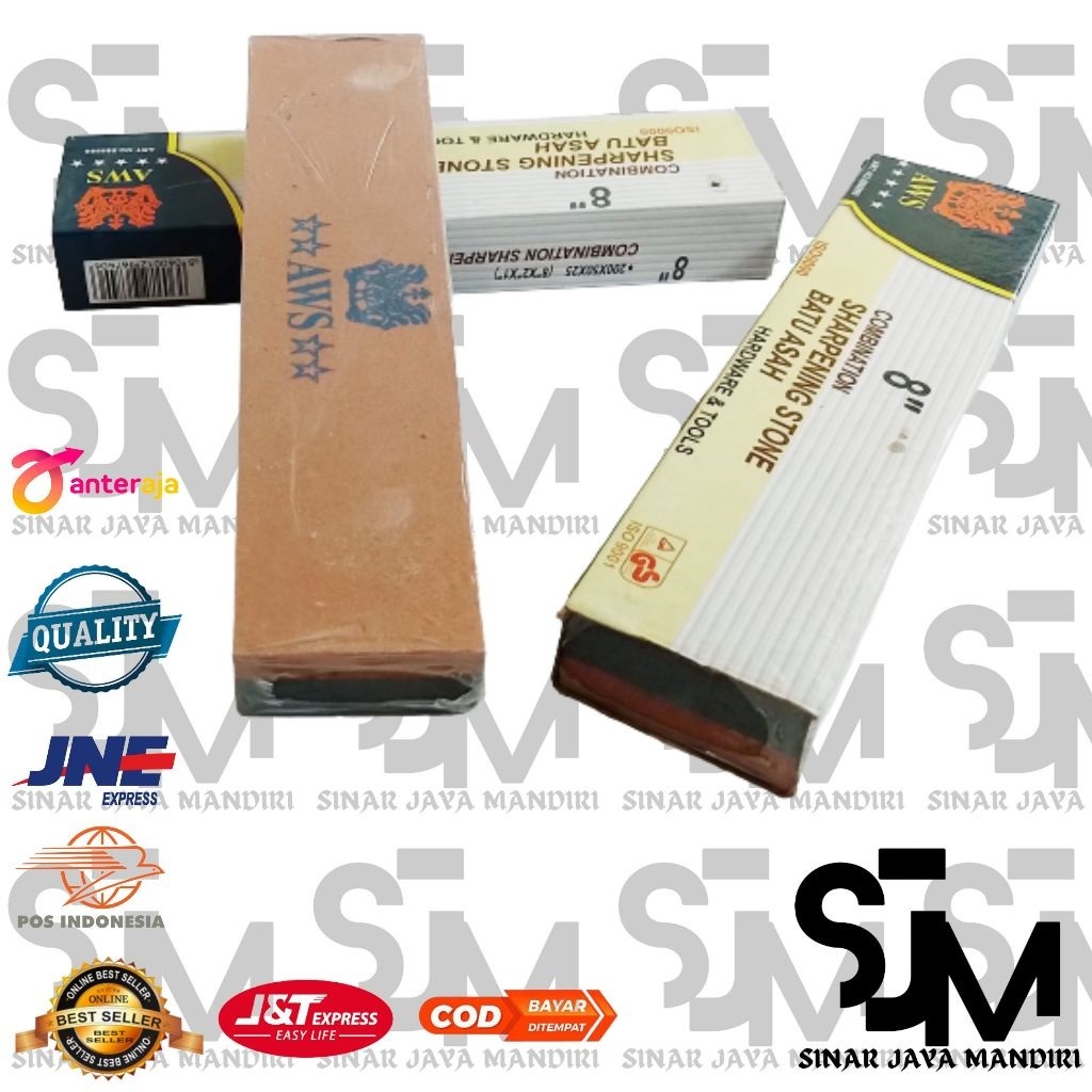 (PROMO) BATU GOSOK ASAH PISAU AWS || UNGKAL ASAH PISAU IMPORT
