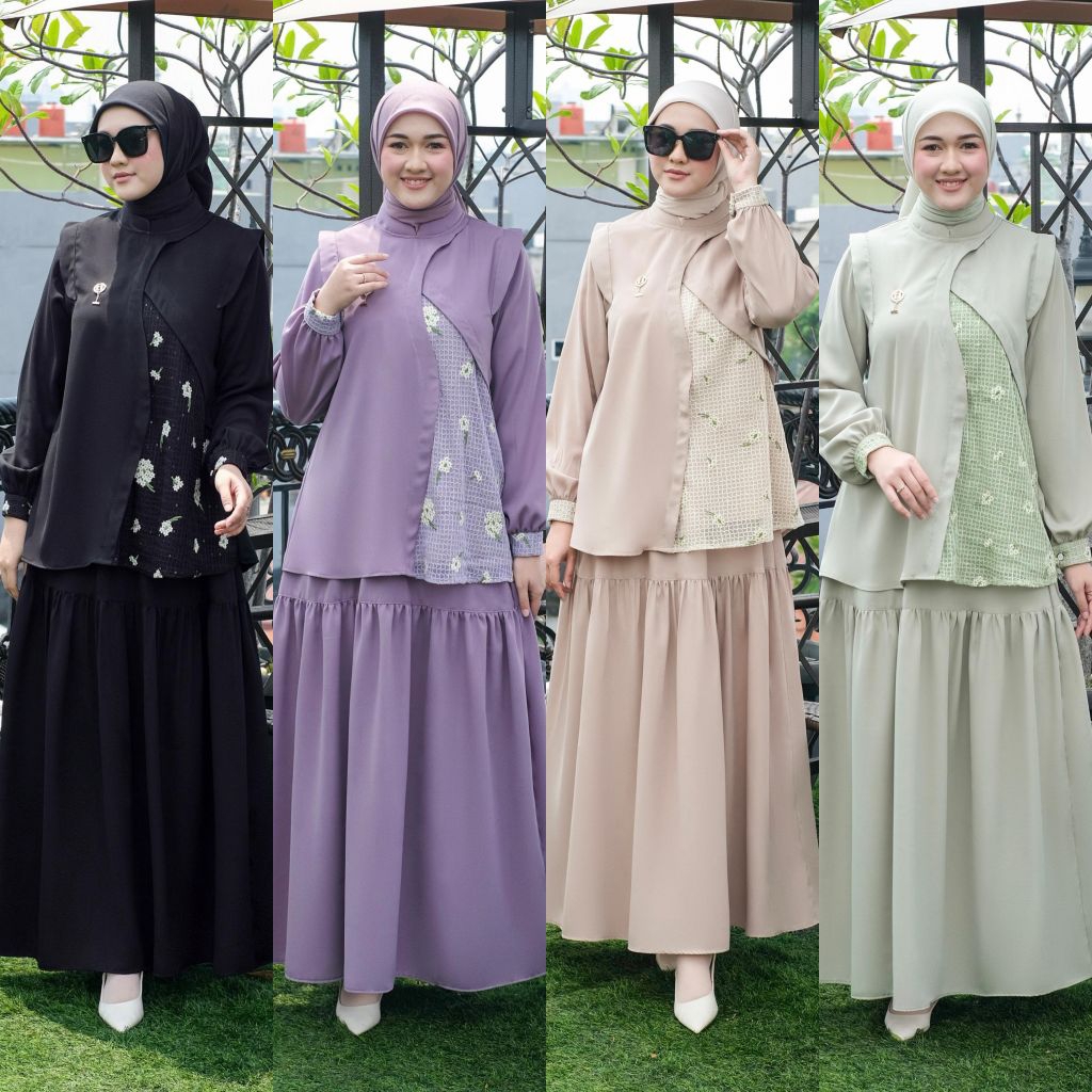 Naemi Setelan oneset terbaru Premium Original impor by Ninos Design