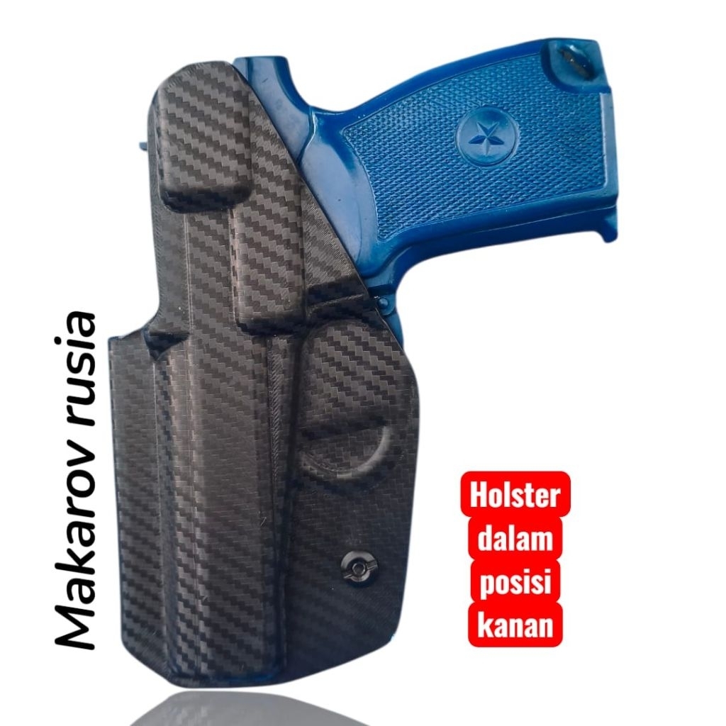 Sarung Holster Makarov Carbon IWB Kydex Makarof Rusia Selip Pinggang