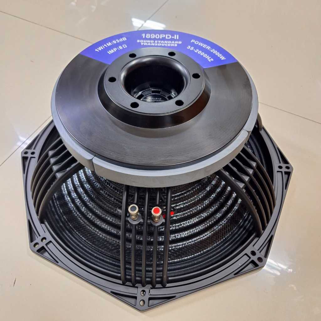 SPEAKER KOMPONEN Soundstandard 1890PD-II / PD1890 / PD 1890 II - 18 INCH COIL 5IN SUBWOOFER CARBON