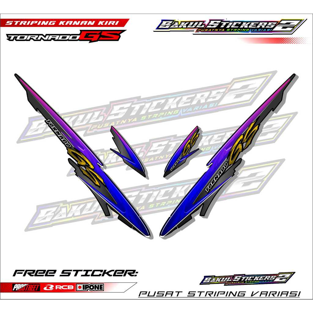 STRIPING VARIASI SUZUKI TORNADO GS / STICKER LIST VARIASI MOTOR TORNADO GS