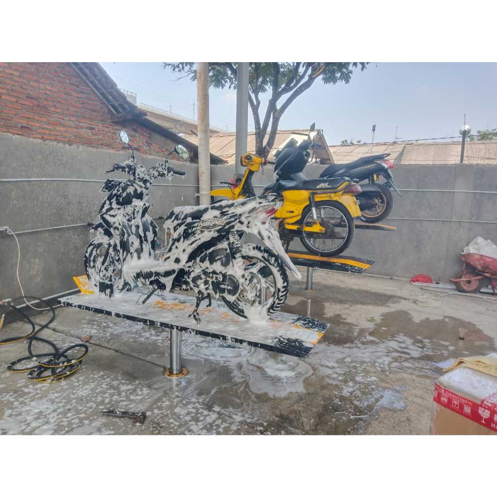 IKAME MTH-103 Paket Usaha Cuci Motor Hidrolik Profesional Alat Steam Salju Peralatan Carwash Motor L