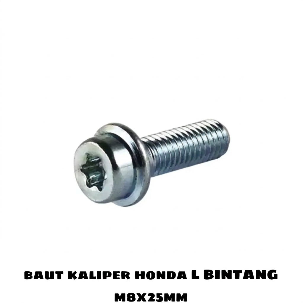 (2PCS)Baut Piringan Cakram HND Bintang 8 x 25 / Baut Cakram Bintang 8 x 25 / Baut Bintang