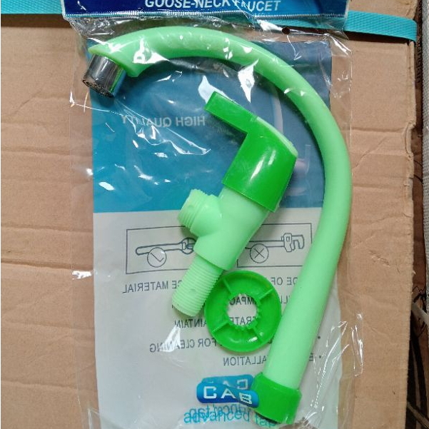 SAB Kran Angsa PVC  / Kran Wastafel Cuci Piring / Keran cuci piring pvc plastik tebal