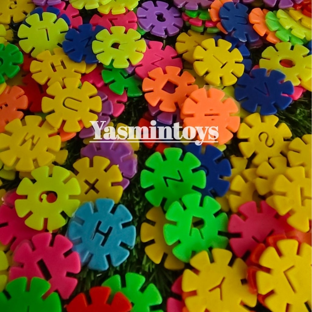 100PCS MAINAN BOMBIK/Bunga SAKURA UK SEDANG untuk Anak-anak Mainan Edukasi Warna-warni
