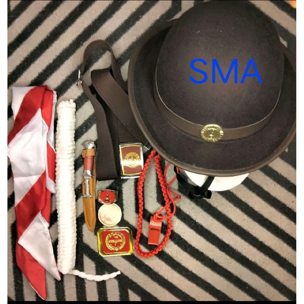 SET ALAT ATRIBUT PRAMUKA SMA SABUK BAGUS