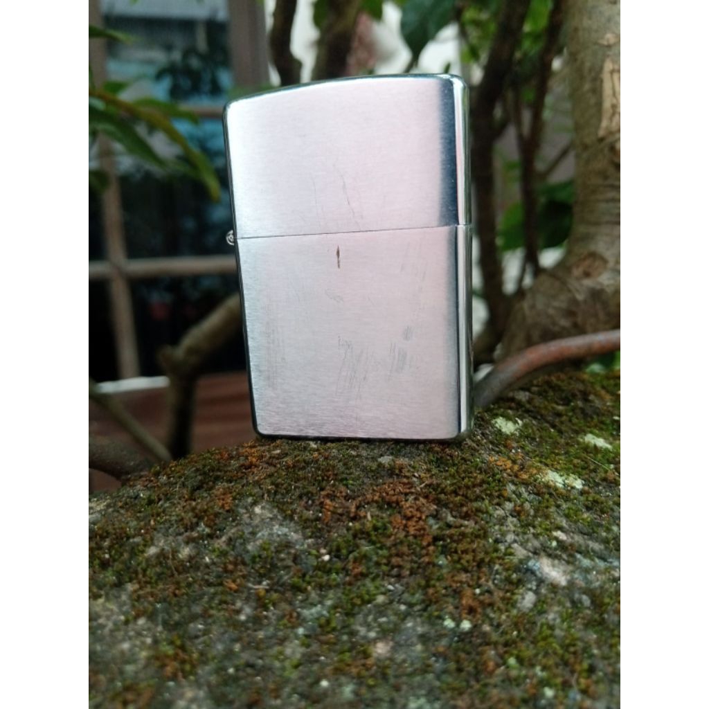 original Zippo brushed chrome Romawi 1999