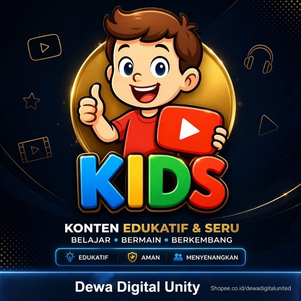 Cuan Instant YouTube Kids Creator 2026 - Template Video Canva & Branding Kit Konten Video Anak