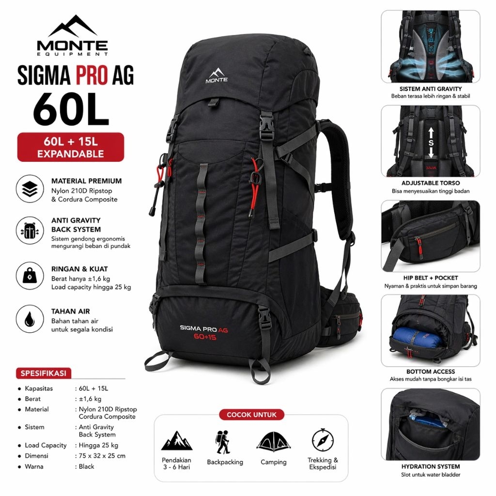 MONTE EQUIPMENT SIGMA PRO 60L