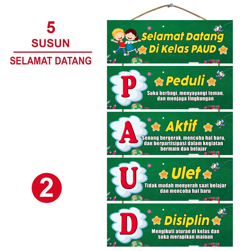 Dekorasi Pintu Kelas Selamat Datang Di Kelas PAUD Hiasan Gantung Pintu Kelas