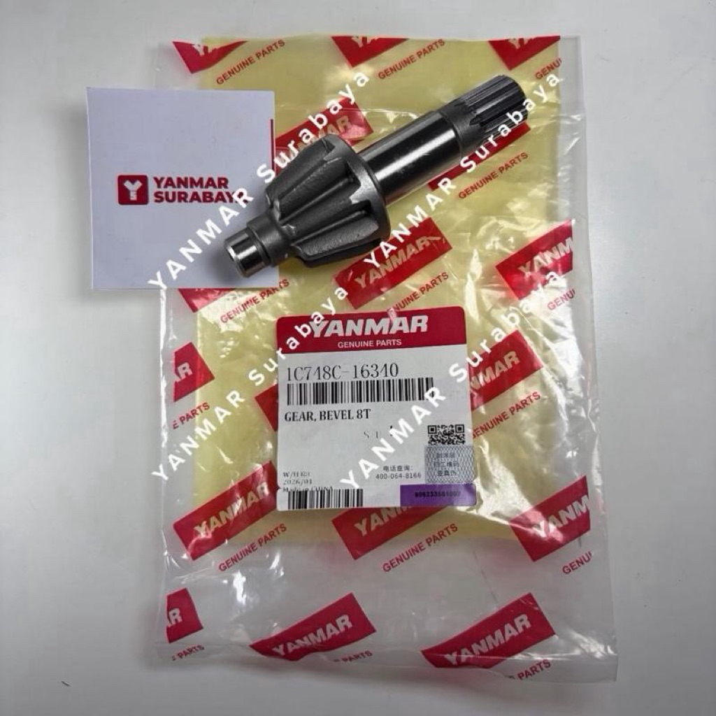 Gear bevel 8T Yanmar AP4 1C748C-16340 Original