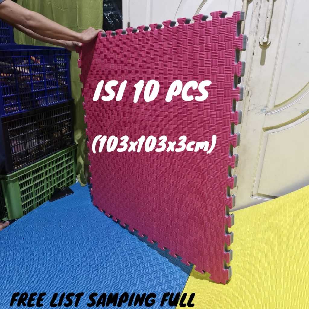 [PAKET HEMAT 10 pcs ] matras bolak-balik tebal 2cm Matras Puzzle Karpet Puzzle Anak Puzzle Lantai Ma