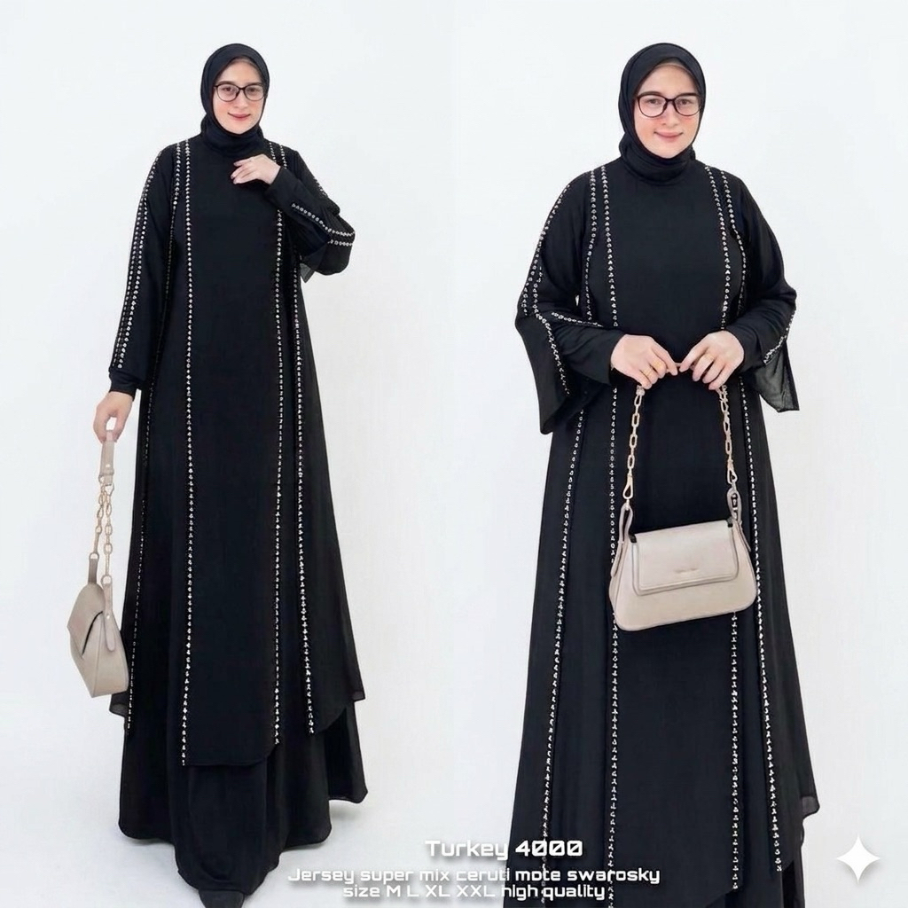GAMIS JUMBO WARNA HITAM