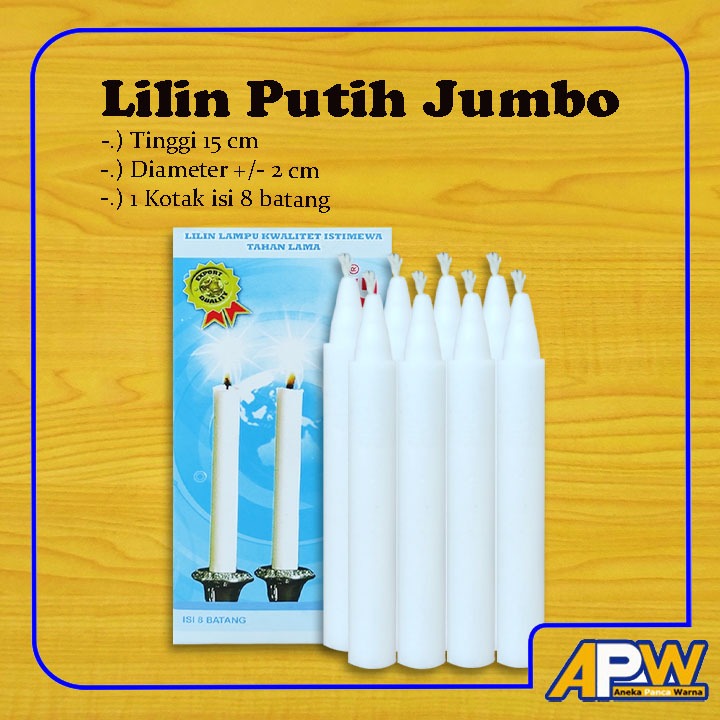 Lilin Mati Lampu / Lilin Putih Jumbo