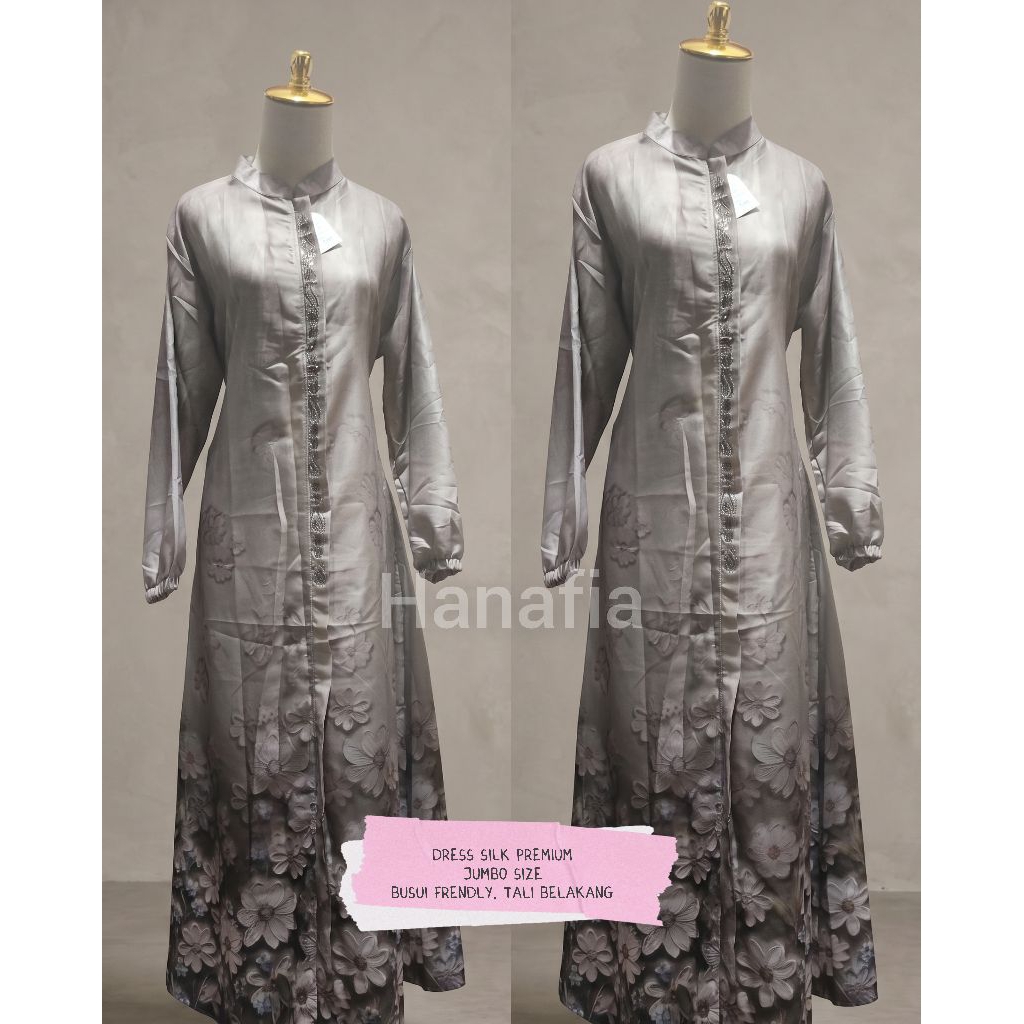 Gamis Silk Silver