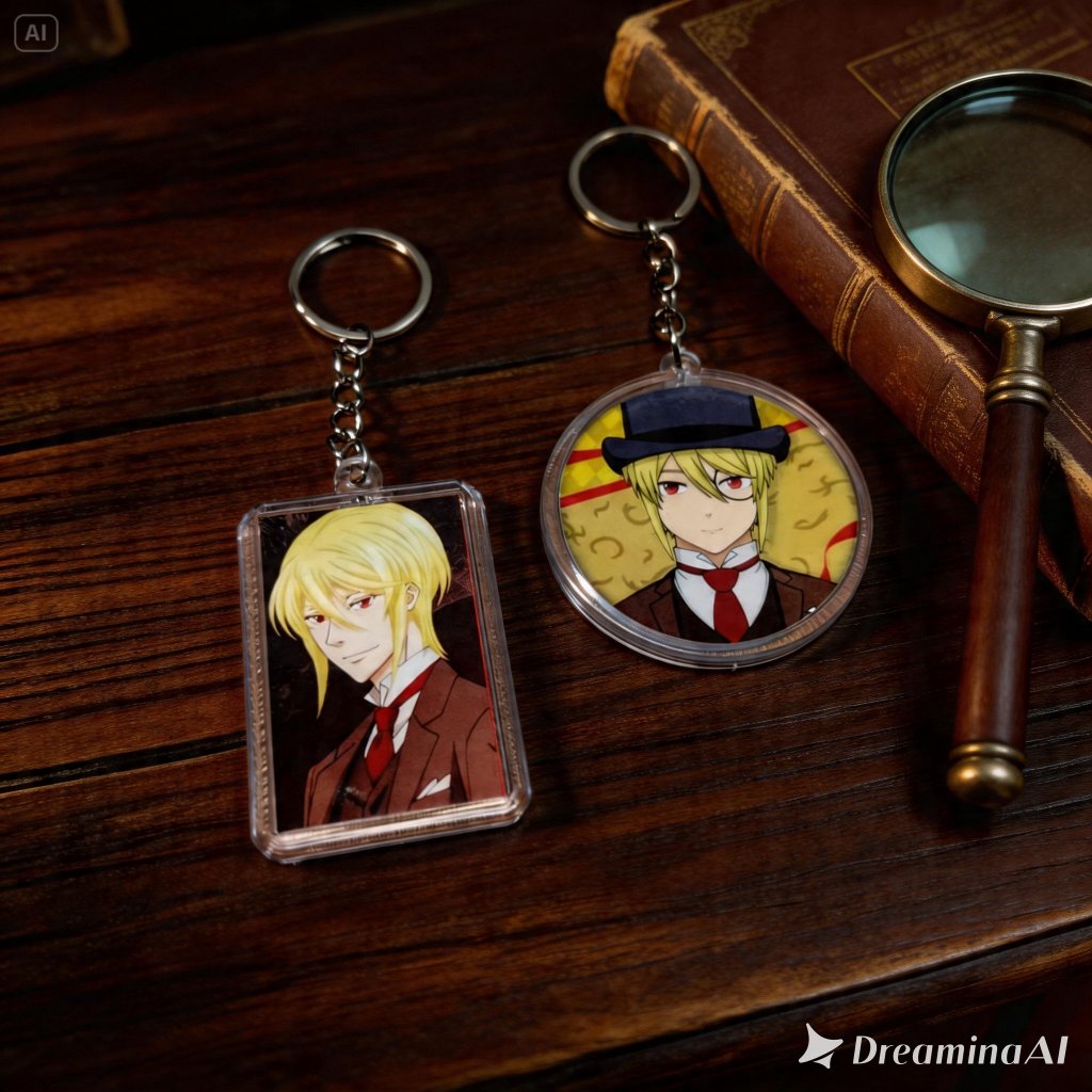 Keychain Anime Moriarty the Patriot - Ganci Anime Yuukoku no Moriarty - Gantungan Kunci - William - 