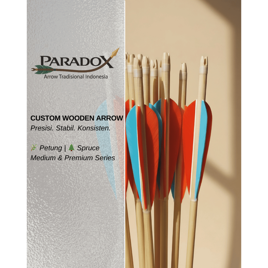 Arrow Paradox - Arrow | Petung & White Spruce | Archery Bow | Panahan Tradisional