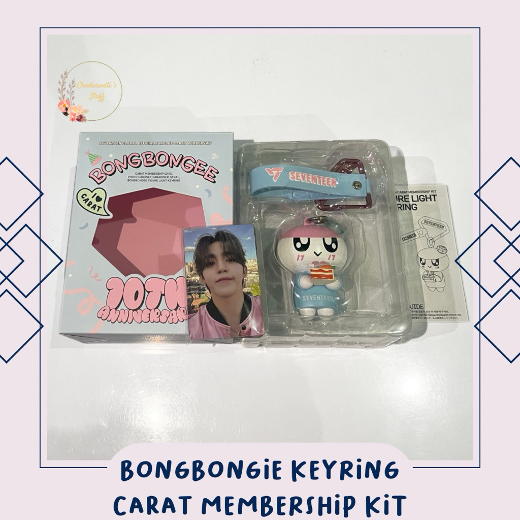 [READY STOCK] PRELOVED Official Bongbongie Keyring Carat Membership Kit