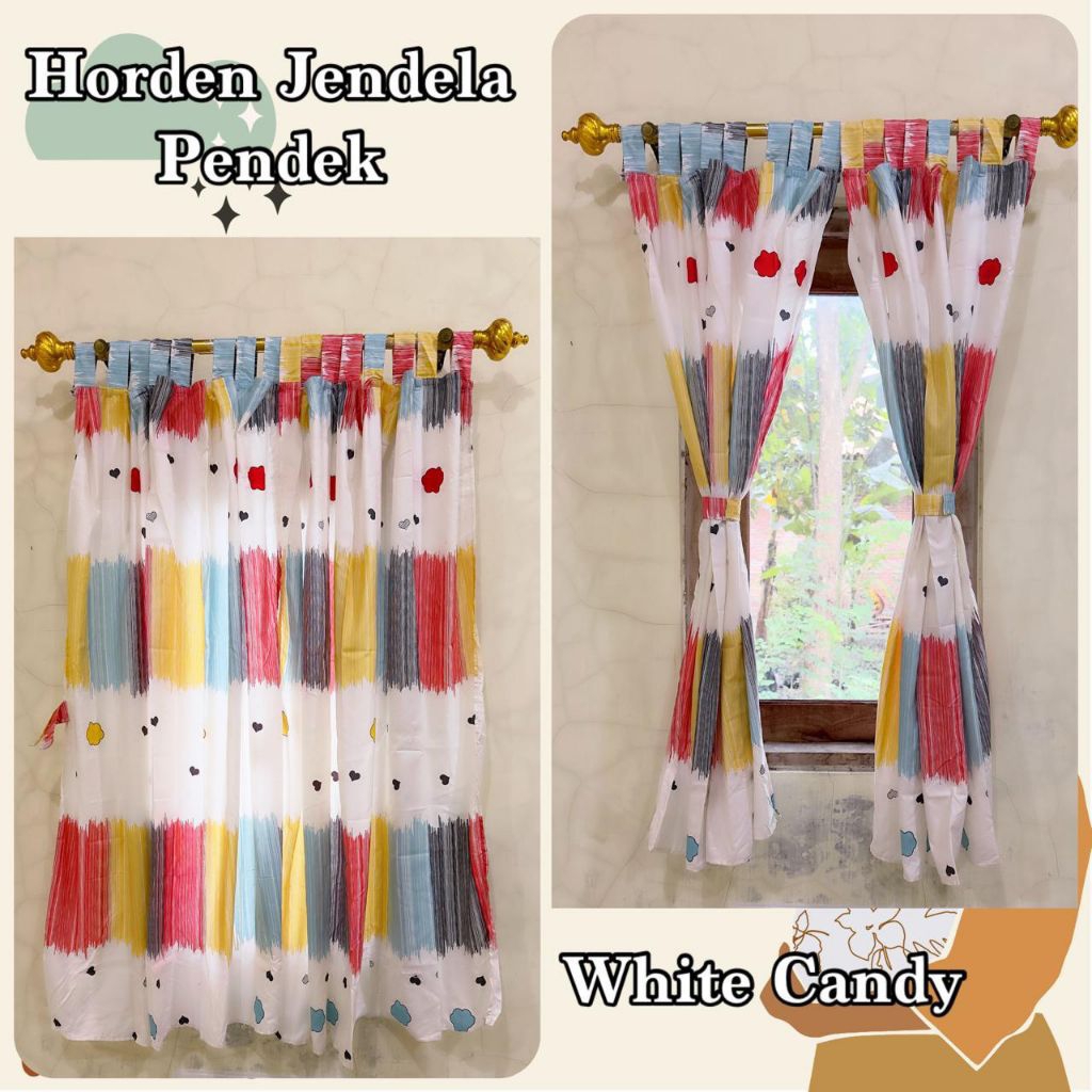 Gorden Tali Jendela Pendek - Gorden Jendela Kamar - Gorden Minimalis 120x120
