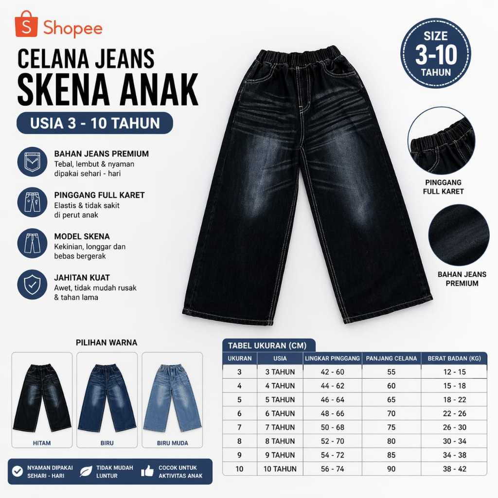 CELANA SKENA ANAK PEREMPUAN CELANA GOMBRONG SKENA KOREANS STYLE