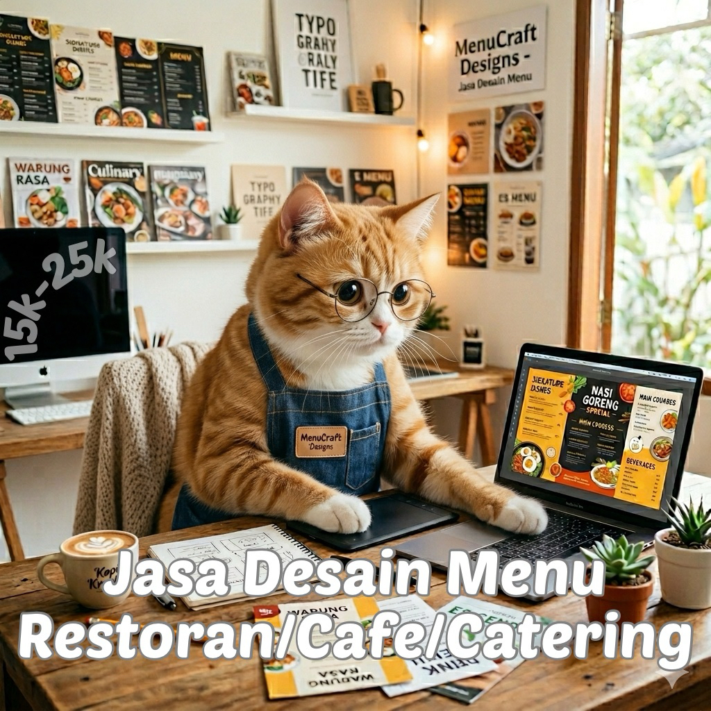 Jasa Desain Menu Restoran/Cafe/Catering