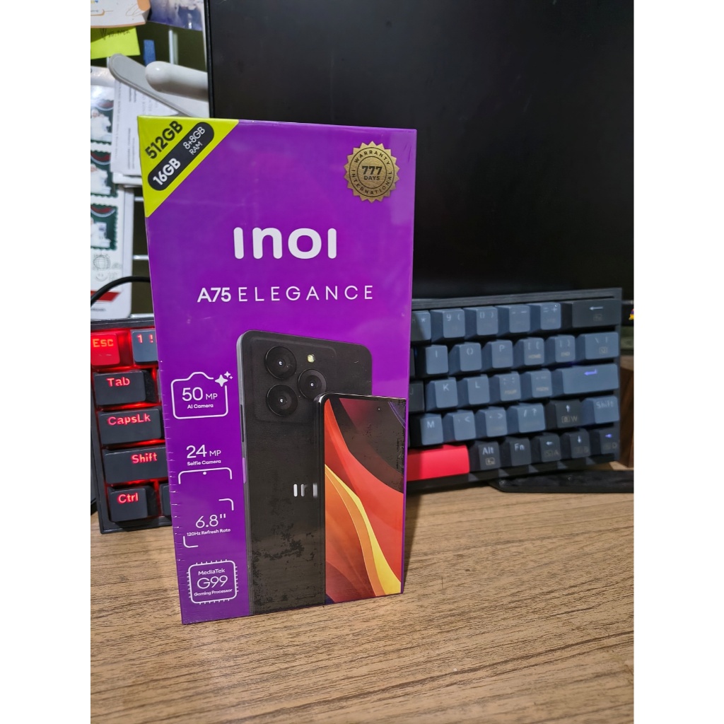 Inoi A75 Elegance 8/512 GB NFC Smartphone Baru Garansi Resmi Inoi Indonesia - Hp 2 jutaan Helio G99 
