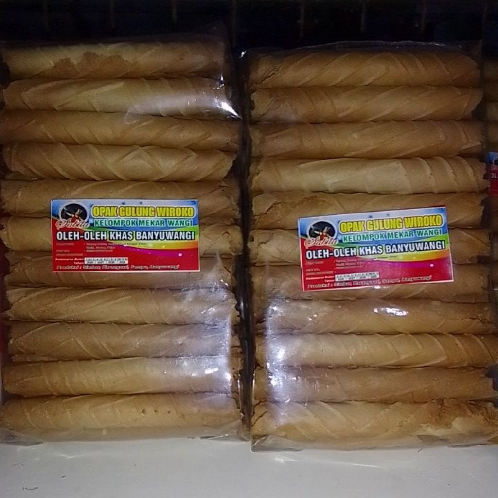 opak gulung makanan khas Banyuwangi