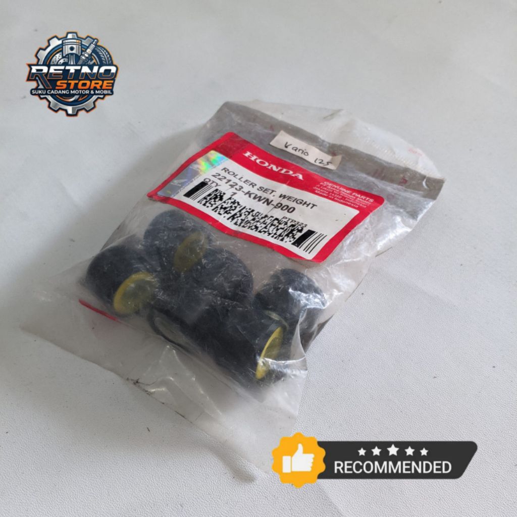 Roller Roler Set Weight Honda Vario 125 ESP (2015-2018) 22123-KWN-640