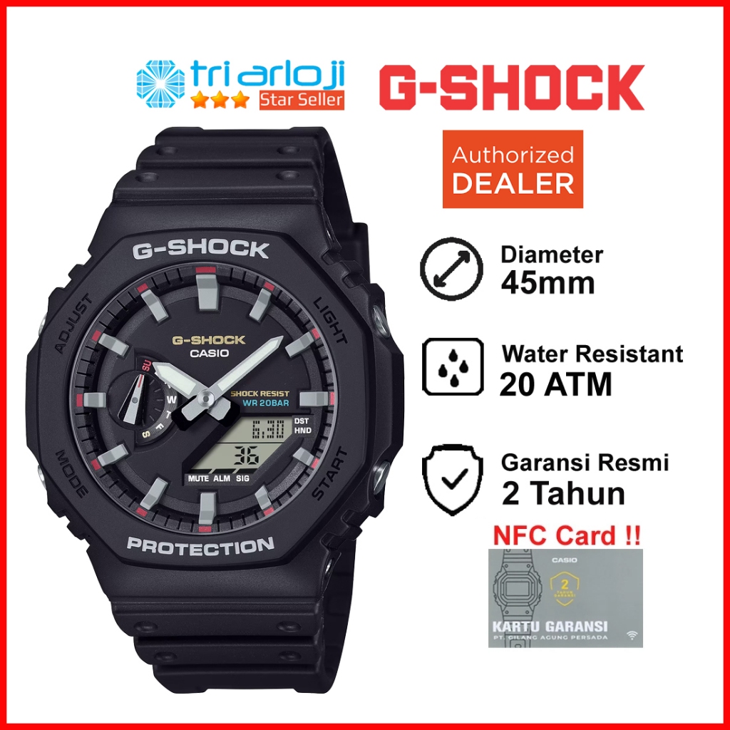 Casio G-SHOCK GA-2100RL-1ADR Jam Tangan Pria GSHOCK GA2100 GA2100RL GA-2100RL-1A CASIOAK