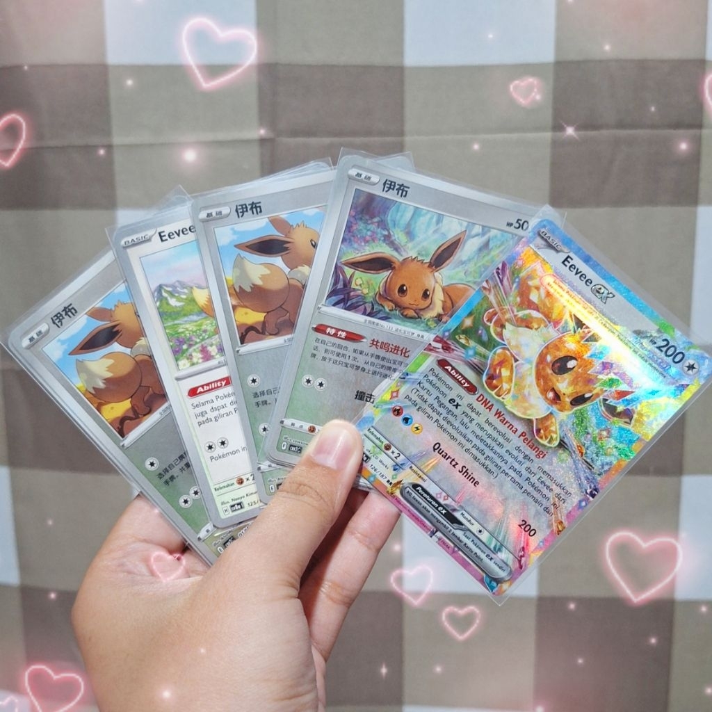 Koleksi Eevee TCG Pokemon Campuran