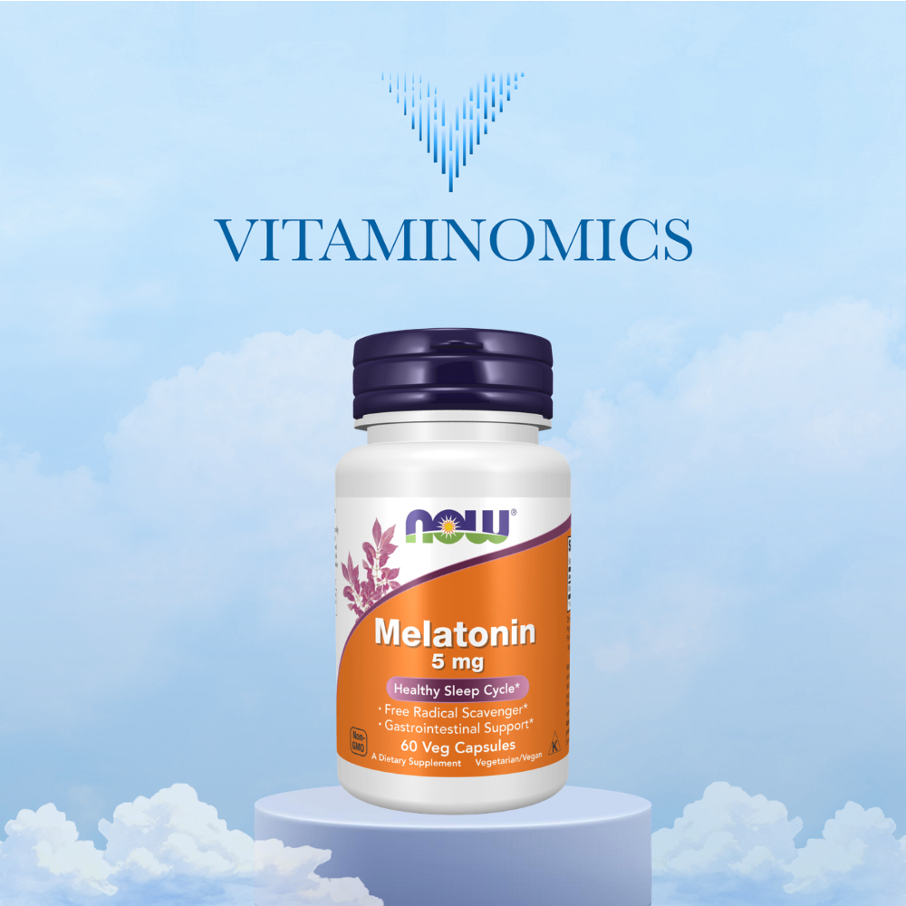 NOW Melatonin 5 mg Capsules Supplement