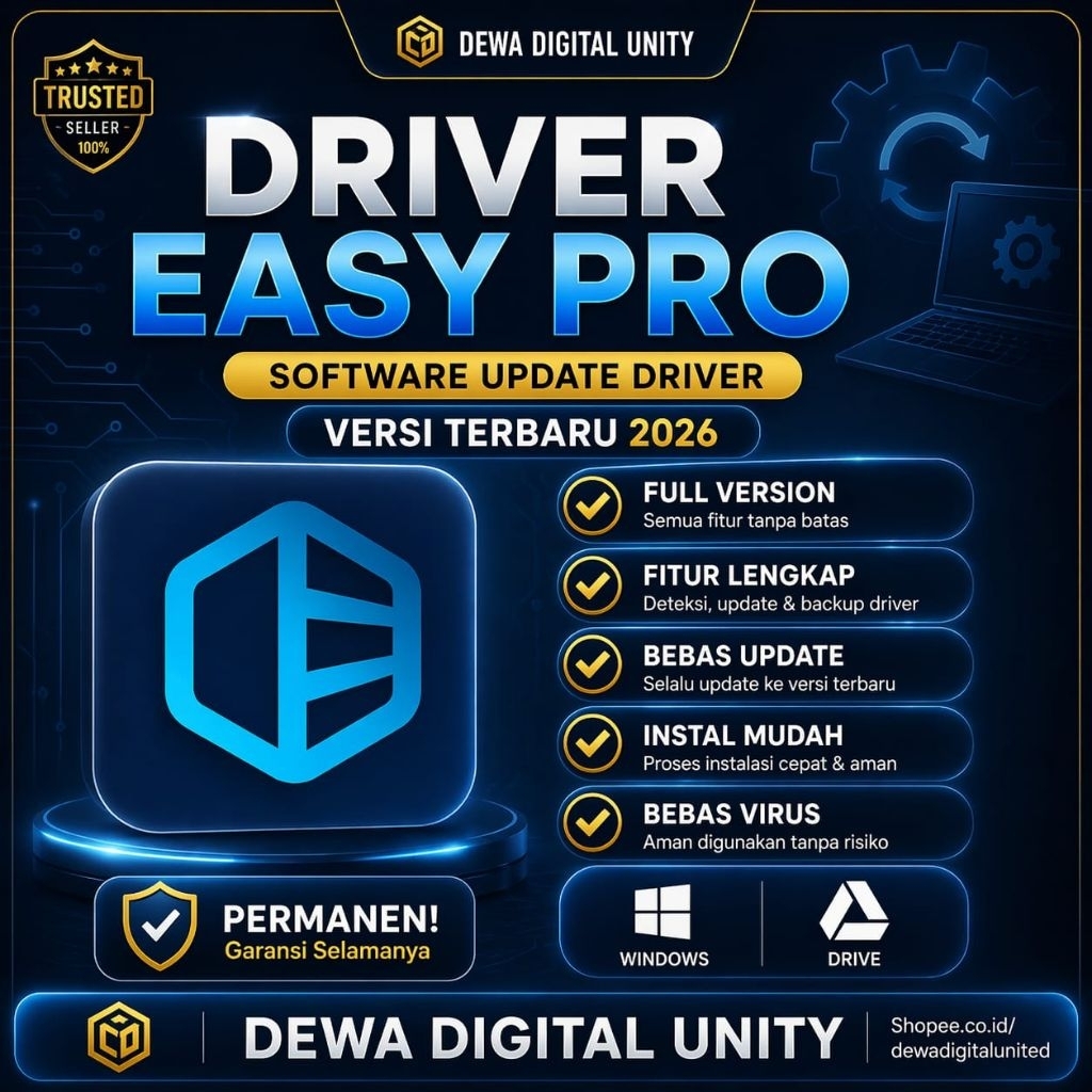 Driver Easy PRO 2026 Full Version Lifetime - Update Driver PC & Laptop Otomatis Sekali Klik