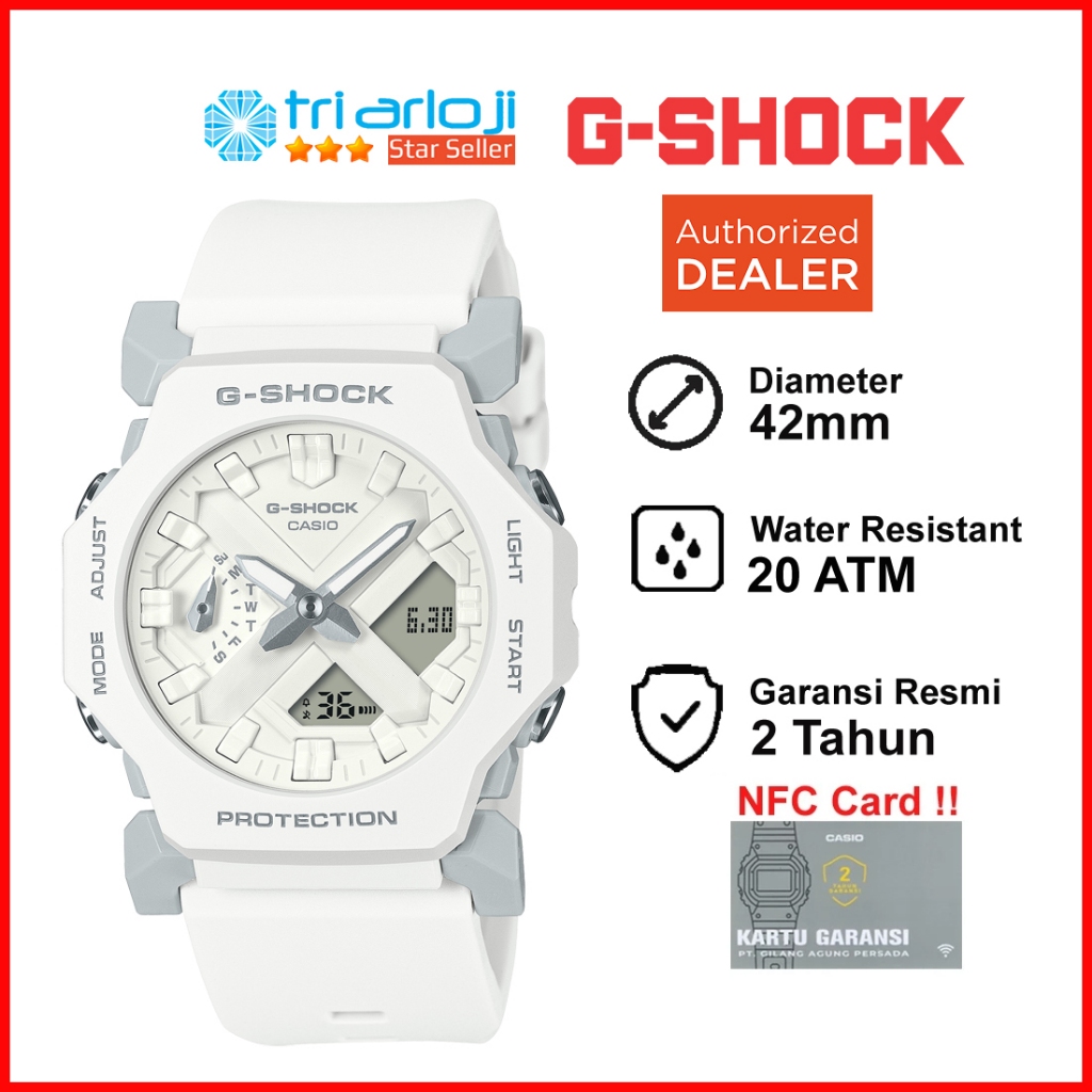 Casio G-SHOCK GA-2300-7ADR Jam Tangan Pria Double Time GSHOCK GA-2300-7A GA2300 GA 2300 7ADR