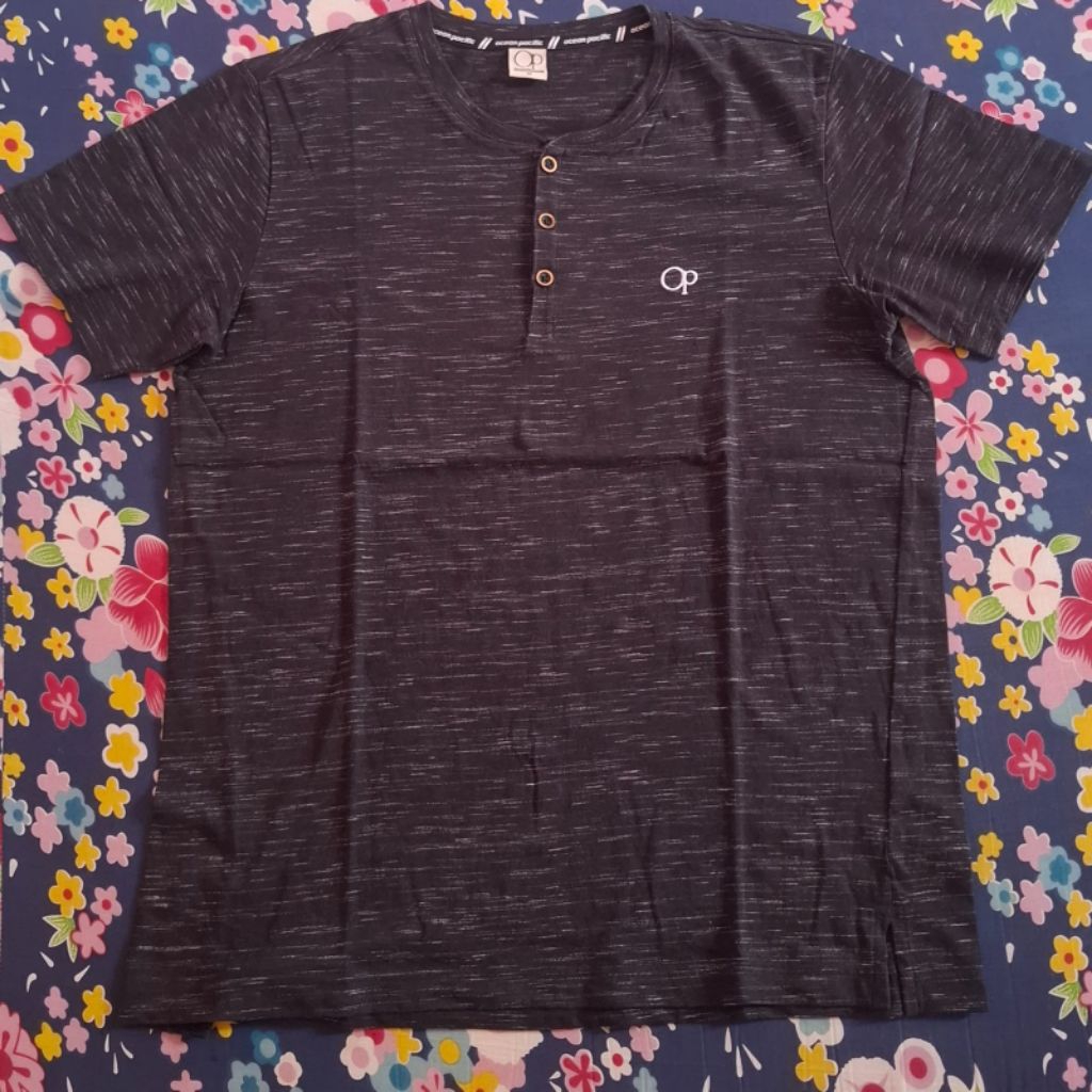 Kaos T-shirt Ocean Pacific OP Hitam Pria Original Bekas Preloved Second