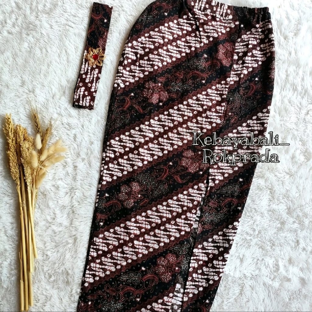 Rok Span Belah Samping Rok Katun Rok Kebaya Bali