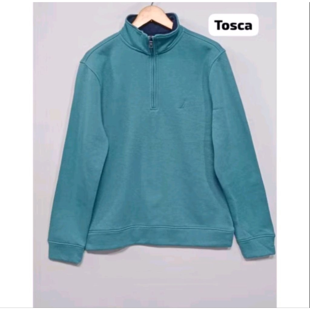jaket Hoodie warna hijau tosca size XXL