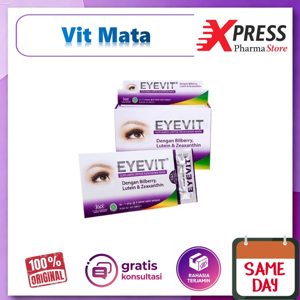 - ApObat - Eyevit Vitamin Mata Eye Vit Eyefit Tablet Biovison Fit AiVit aifit Eyvit Eyfit