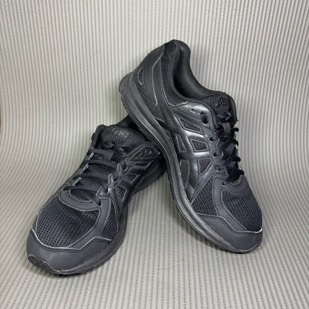 Asics fullblack 42 26,5cm bekas seken preloved