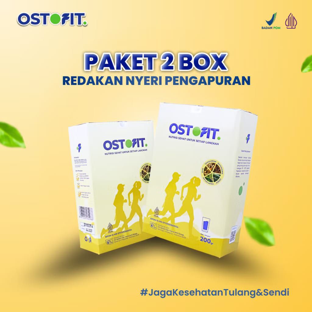 OSTOFIT 2 Box Susu Herbal Alami untuk Nyeri Sendi 200gr