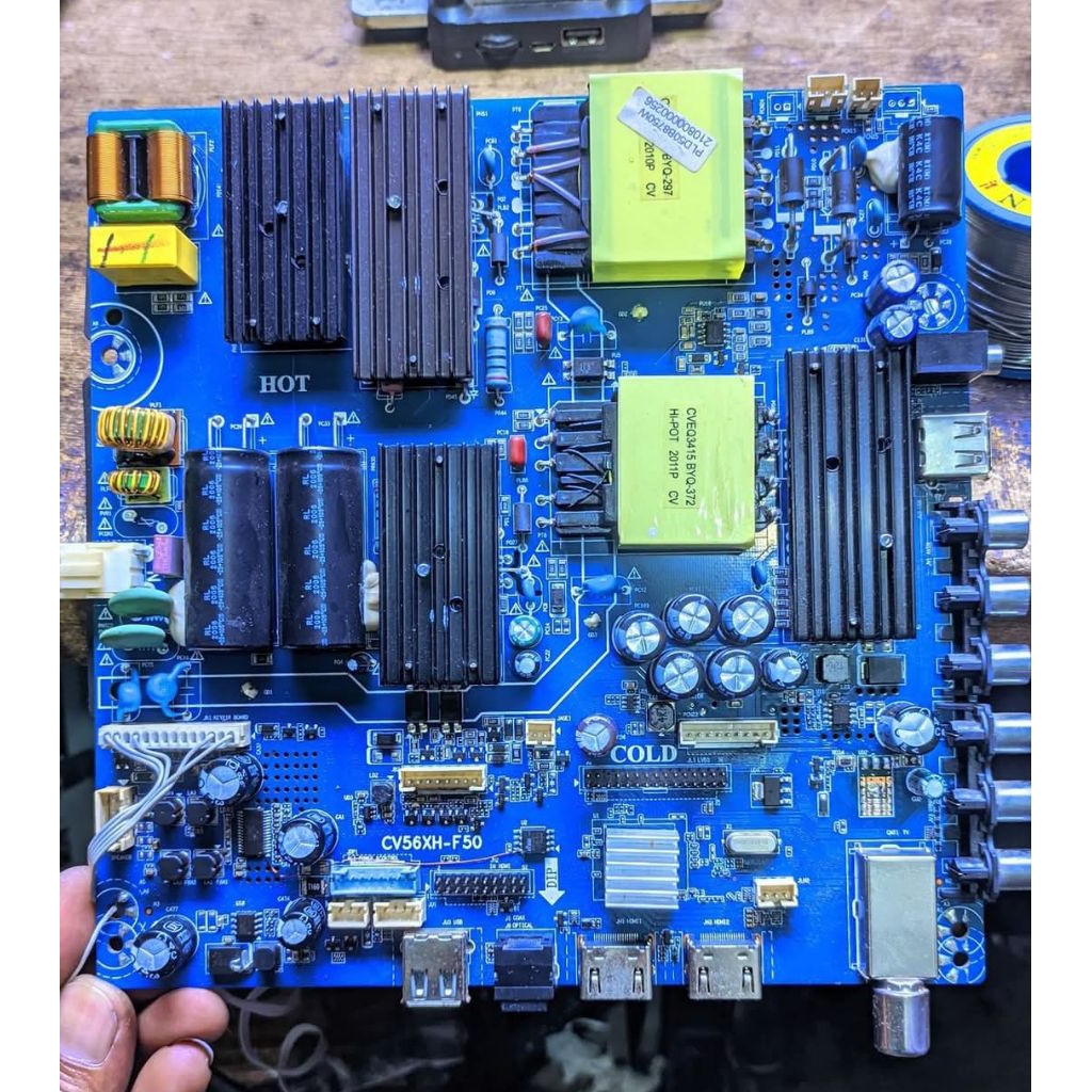 MESIN MB MODUL MOBO MAINBOARD MAINBOR MAINBOAR MAINBOARD MONTHERBOARD TV POLYTRON pld 50B8750W 50b87