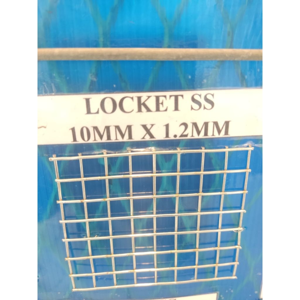 Kawat loket stainless ss304  lubang 10mm x10mm tebal 1,2 mm- kawat loket lobang/wiremesh kotak