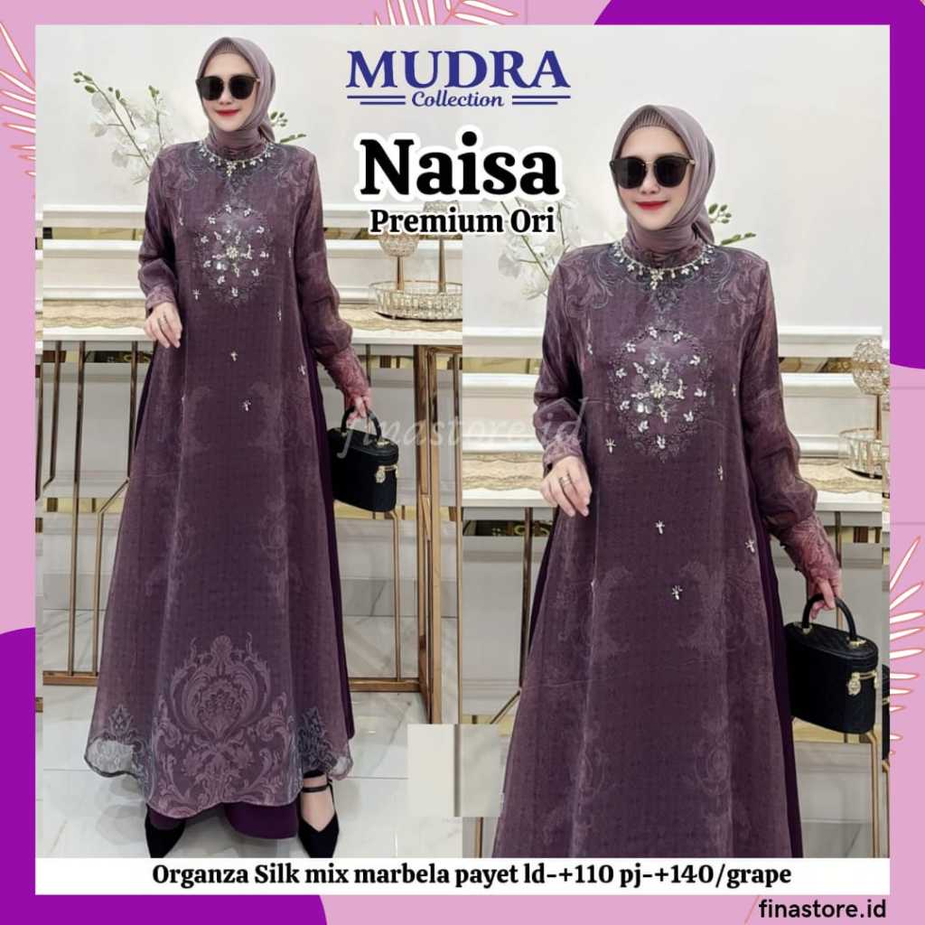 Gamis Mudra Collection / Gamis Terbaru / Gamis Wanita / Gamis Premium / Gamis Pesta / One Set / Sete